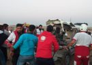 اعزام تیم های امداد و نجات جمعیت هلال احمر به محل حادثه تصادف در محور اهواز-شوش