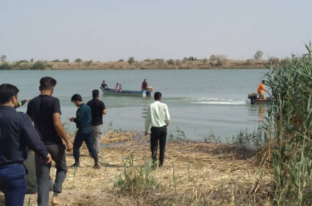 غرق شدن یک قایق مسافربری در منطقه منیعات خرمشهر