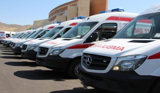 ورود نخستین اتوبوس آمبولانس حامل مصدومان از نجف به خاک ایران