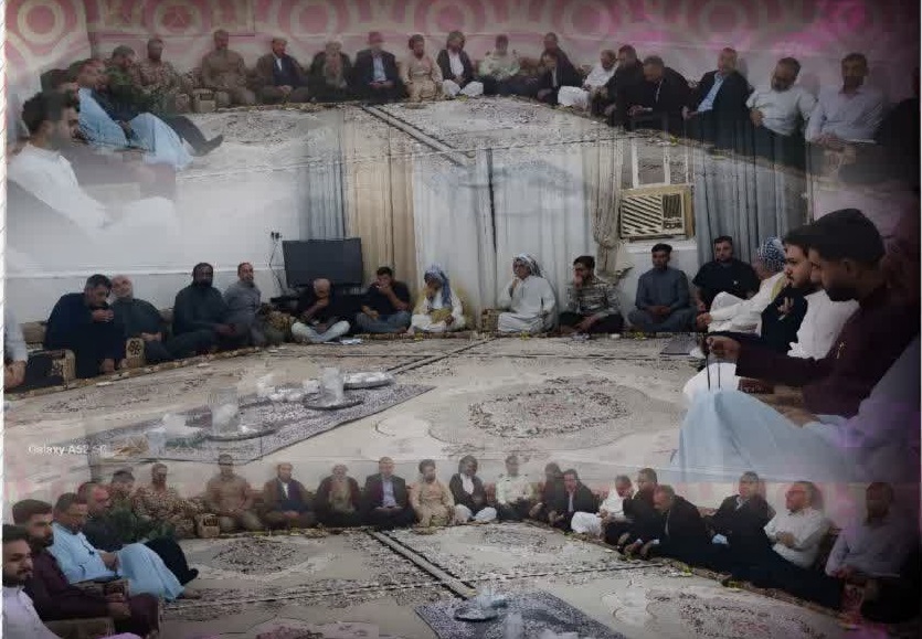 نشست صمیمانه سید محسن موسوی‌زاده با معتمدین و اهالی عین دو اهواز