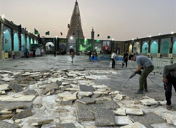 طرح بهسازی صحن حرم دانیال نبی(ع) شوش آغاز شد