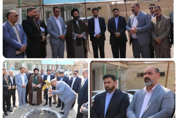 کلنگ‌زنی سه پروژه آموزشی با ظرفیت ۳۶ کلاس درس در شهرستان شوش