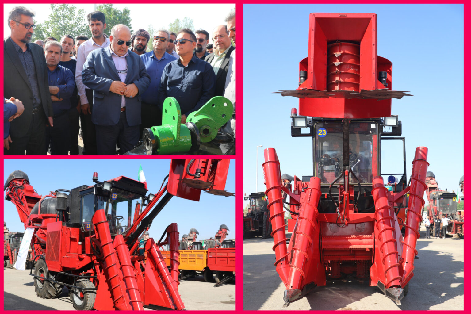 رونمایی از ششمین هاروستر تمامایرانی نیشکر در خوزستان رونمایی از ششمین هاروستر تمامایرانی نیشکر در خوزستان