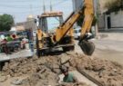 آغاز عملیات اجرایی خط انتقال جدید آب در منطقه نورآباد زرگان اهواز