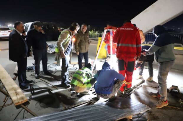 اقدام اضطراری برای جلوگیری از اختلال ترافیکی در خرمشهر