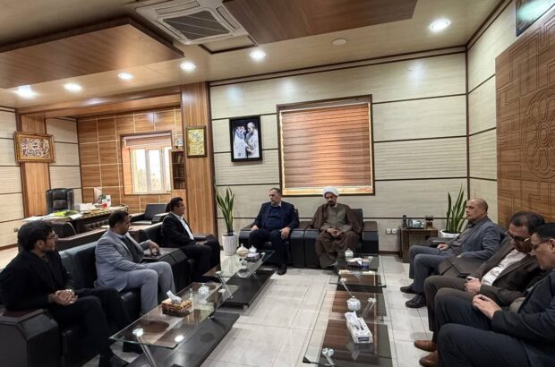 نشست شهردار و اعضای شورای اسلامی حمیدیه با مدیر کل امور مالیاتی استان