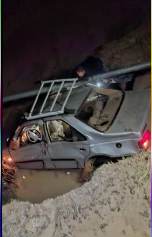 مفقود شدن سرنشینان یک خودرو در پی بارندگی و سیل در باغملک