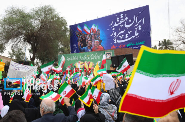 حضور حماسی خوزستانی‌ها در راهپیمایی ۲۲ بهمن