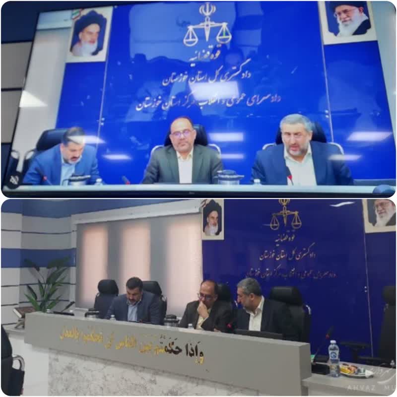 جلسه شهردار اهواز با دادستان و معاون پیشگیری از وقوع جرم استان