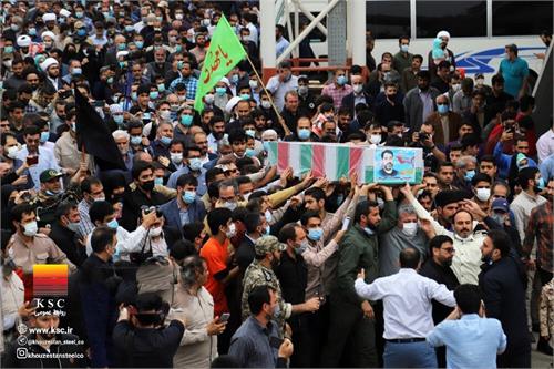 پیام مدیرعامل شرکت فولاد خوزستان در پی شهادت مدافع حرم احسان کربلایی پور