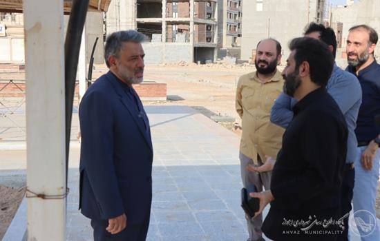 بازدید شهردار اهواز از روند اجرایی پارک مهرشهر