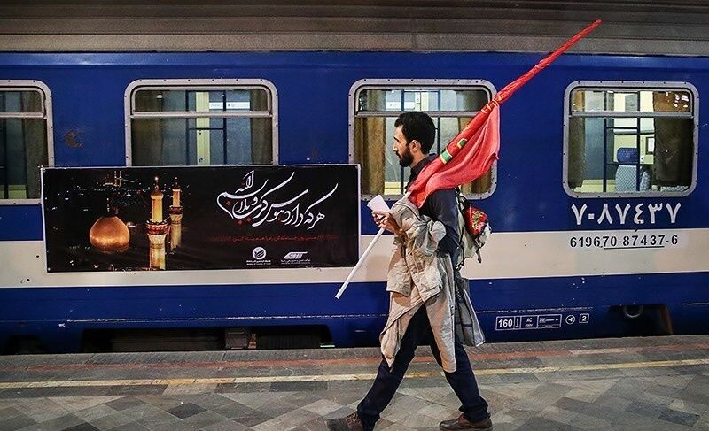 قطار ریل‌باس ویژه زائران اربعین در مسیر خرمشهر – شلمچه راه‌اندازی شد