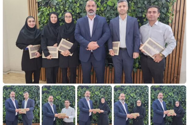 تقدیر سازمان نوسازی مدارس کشور از واحدآمار اداره کل نوسازی مدارس استان به پاس تدوین چارچوب نهضت عدالت در فضاهای آموزشی