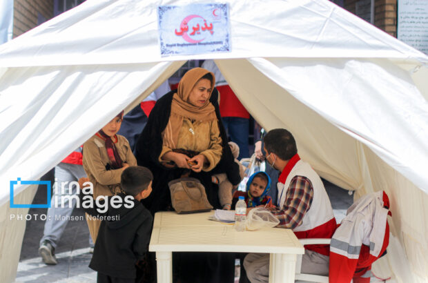 ارایه خدمات درمانی هلال‌احمر خوزستان به بیش از هزار زائر راهیان نور